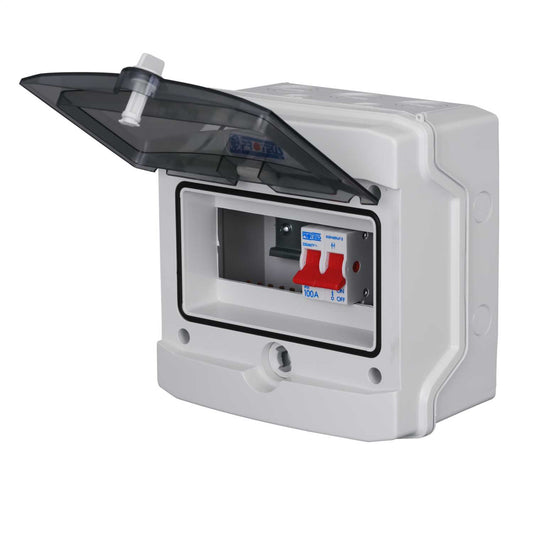 Proteus 4 Way 100A Isolator Incomer Insulated Consumer Unit IP65