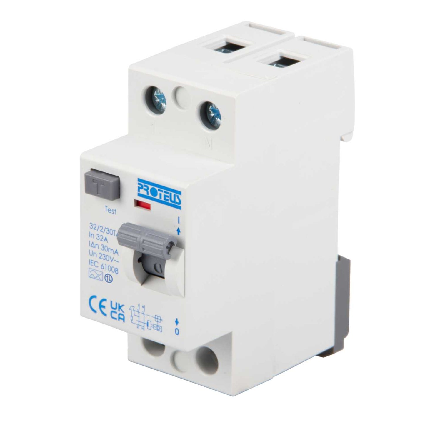 Proteus Bidirectional 32A 2 Pole 30mA Type A RCD