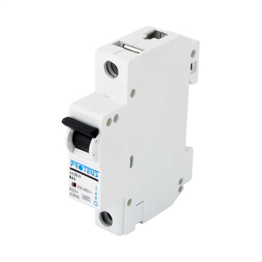 Proteus 63A Single Pole 6kA B Curve MCB