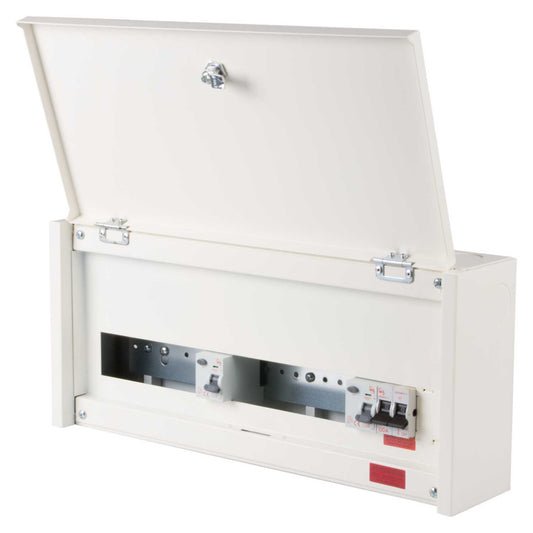 M2 8 + 8 Dual 80A Type A RCD Metal Clad Consumer Unit