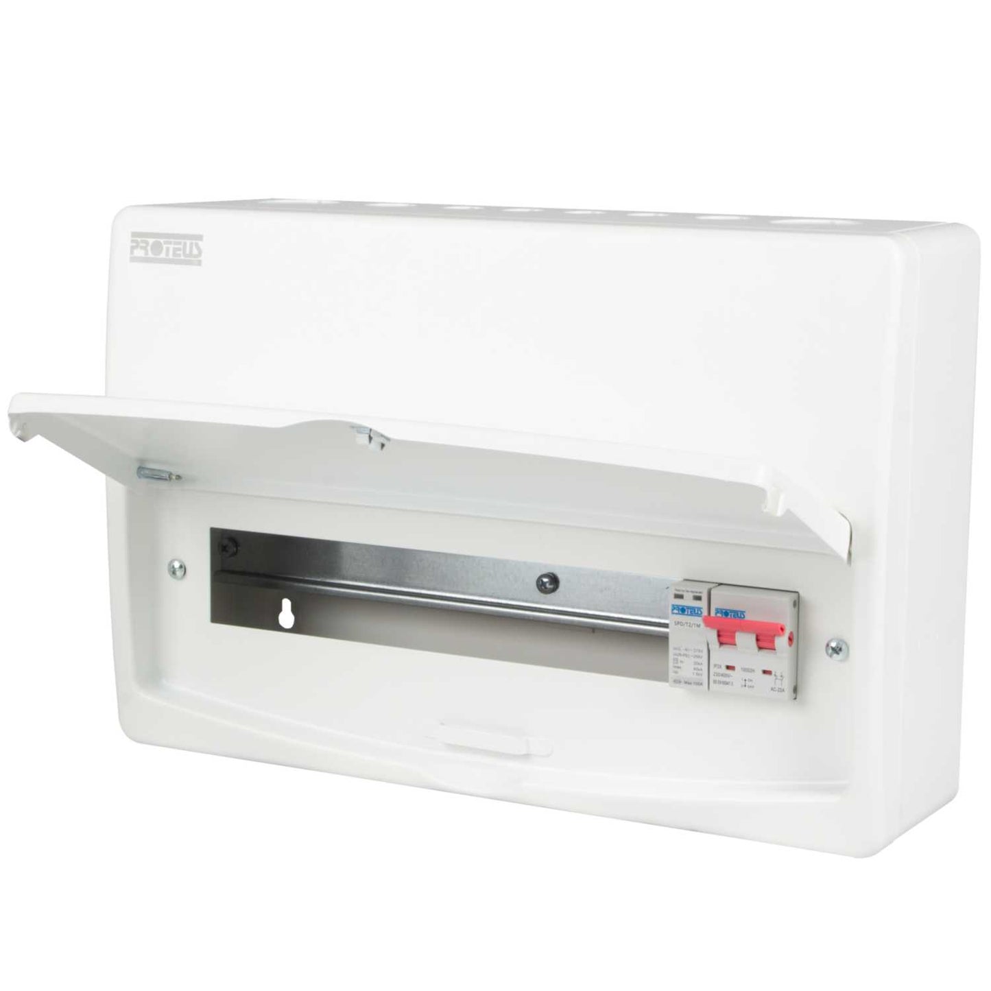 Proteus 13 Way 100A Isolator Incomer Metal Clad Consumer Unit with Type 2 SPD