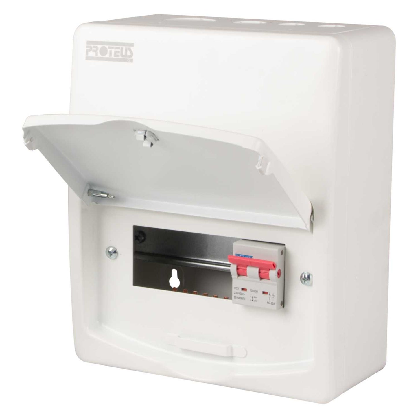 Proteus 4 Way 100A Isolator Incomer Metal Clad Consumer Unit