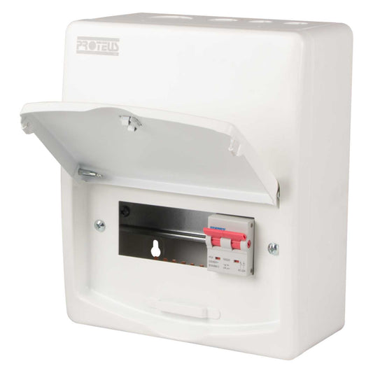Proteus 4 Way 100A Isolator Incomer Metal Clad Consumer Unit