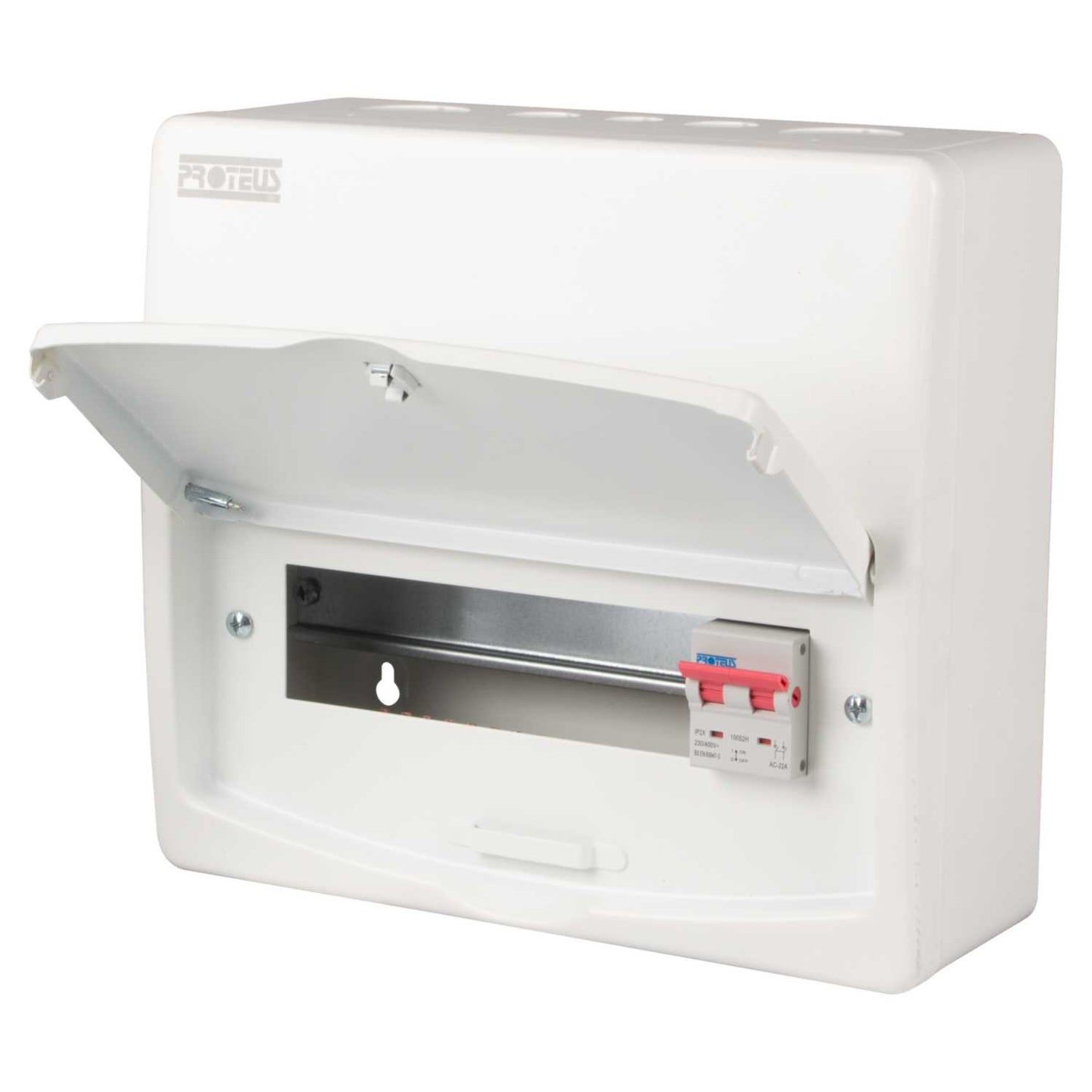Proteus 8 Way 100A Isolator Incomer Metal Clad Consumer Unit