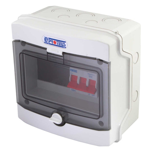 Proteus 1 Way TP Type B Distribution Board 100A Incomer IP65