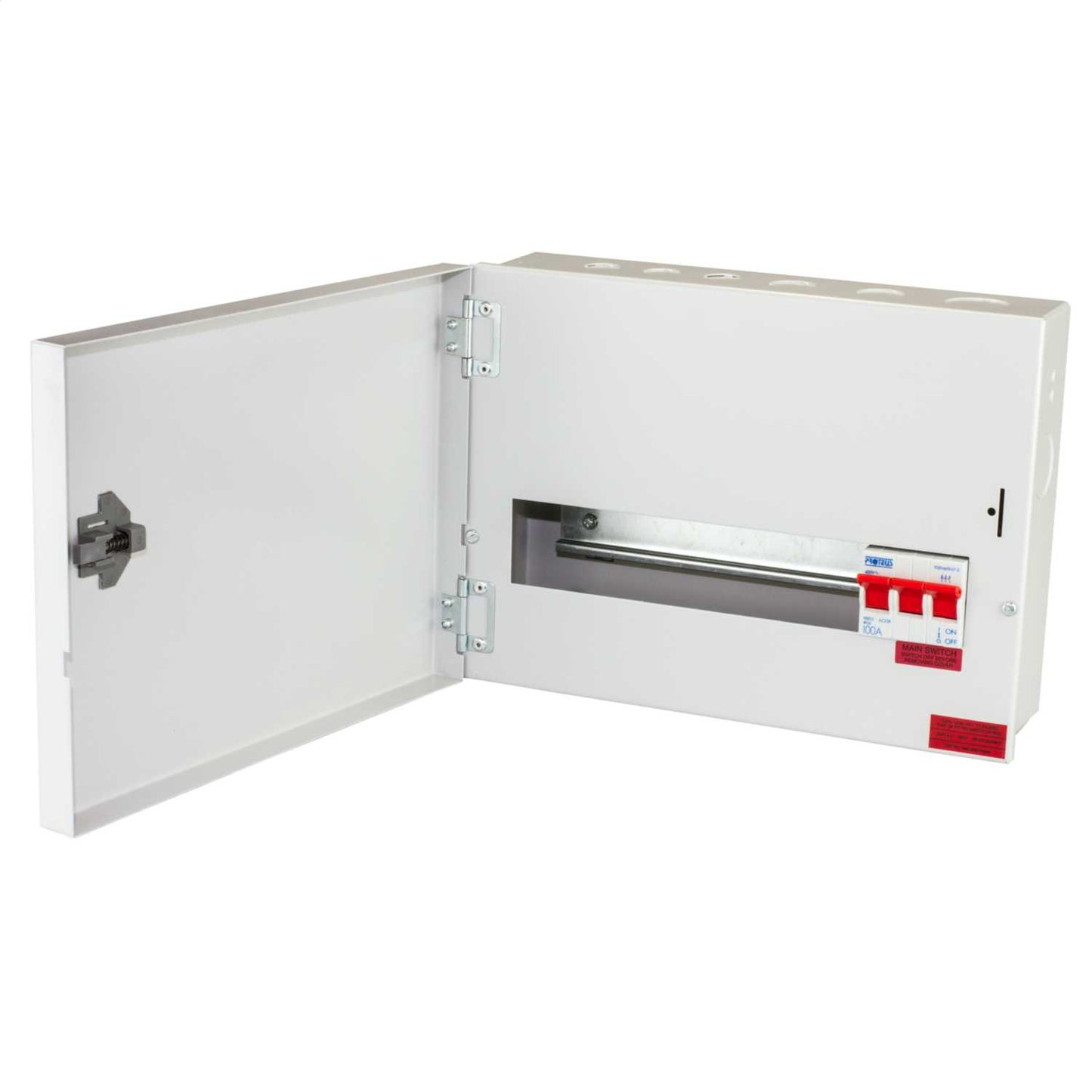 Proteus 3 Way TP+N Type B Metal Clad Distribution Board 100A Incomer