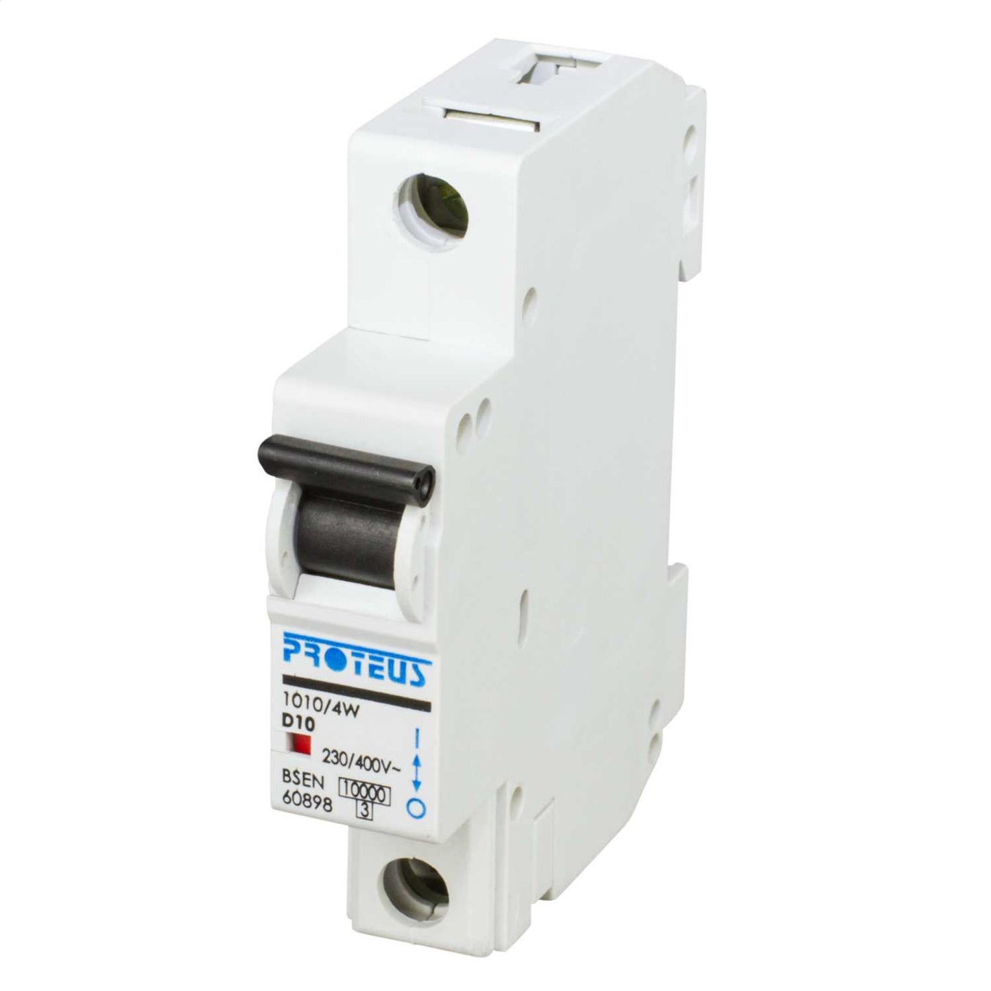 Proteus 10A Single Pole 10kA D Curve MCB