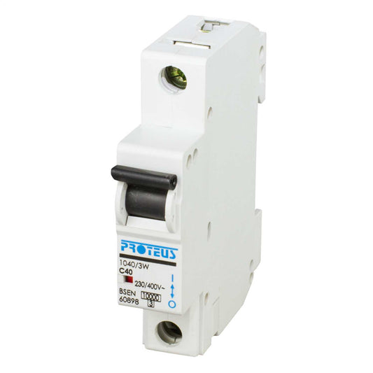Proteus 40A Single Pole 10kA C Curve MCB
