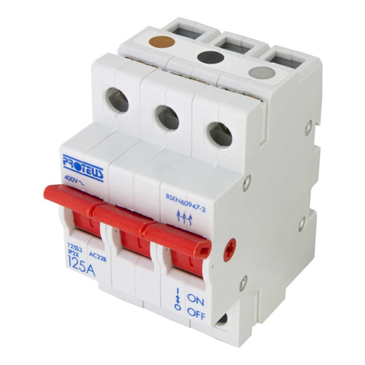 Proteus 125A Trple Pole Switch Disconnector Isolator