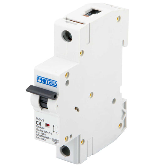 Proteus 4A Single Pole 15kA C Curve MCB