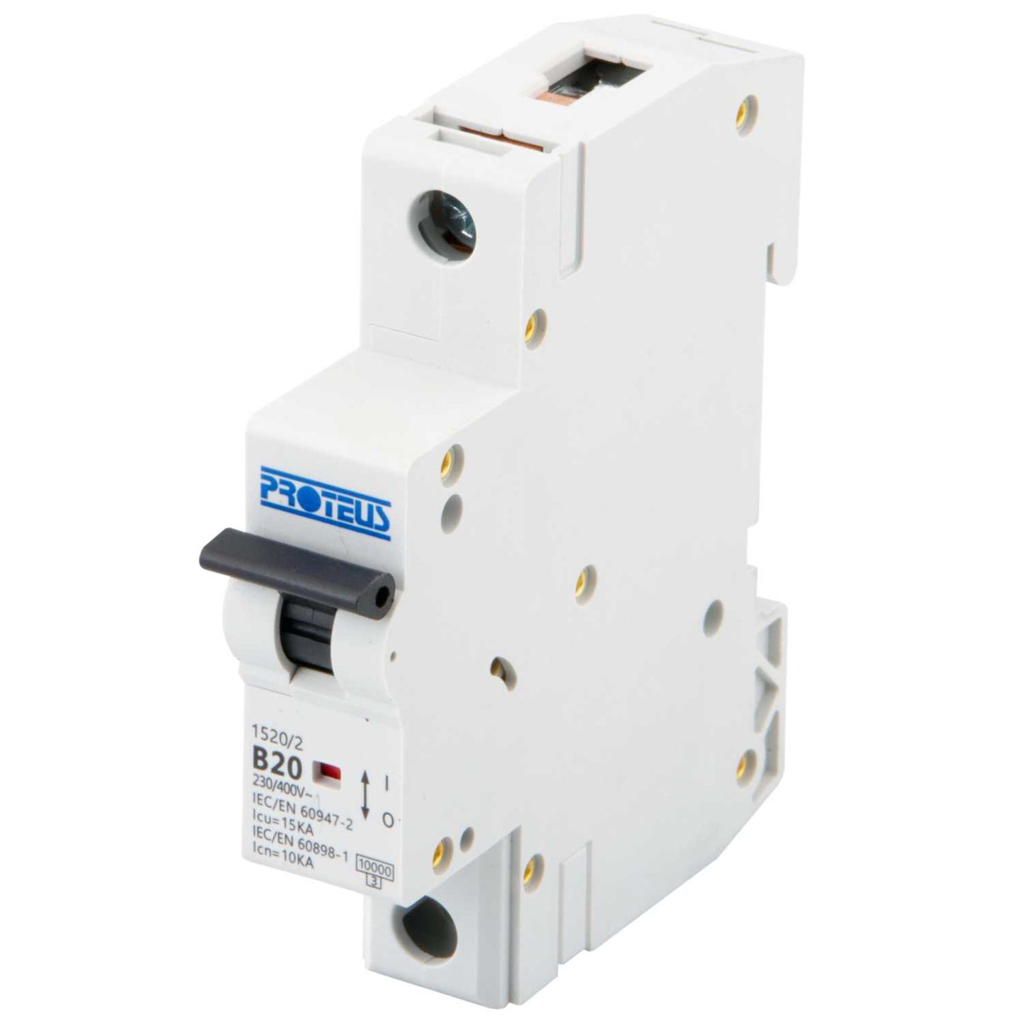 Proteus 20A Single Pole 15kA B Curve MCB