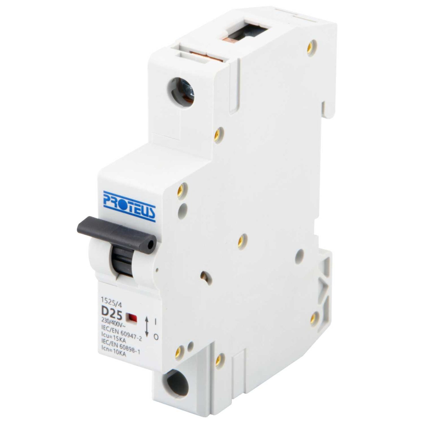 Proteus 25A Single Pole 15kA D Curve MCB