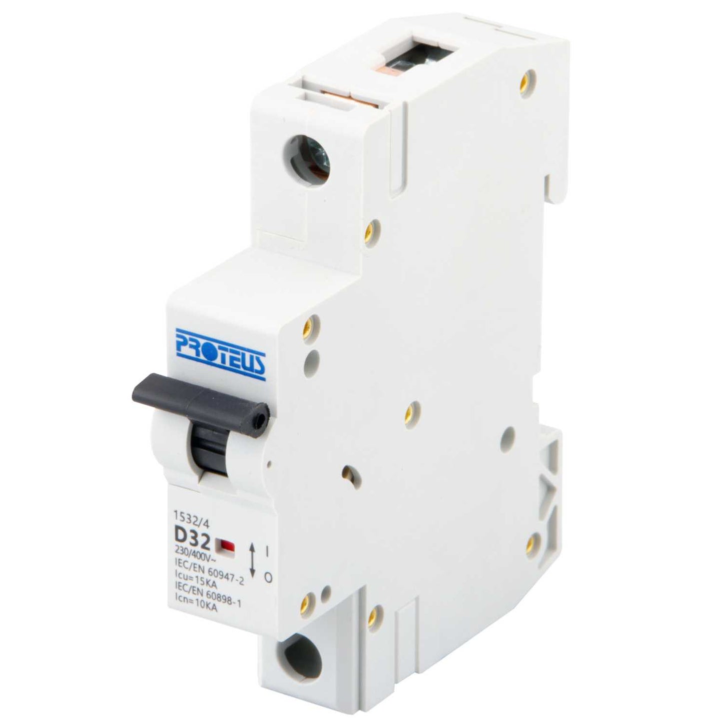 Proteus 32A Single Pole 15kA D Curve MCB