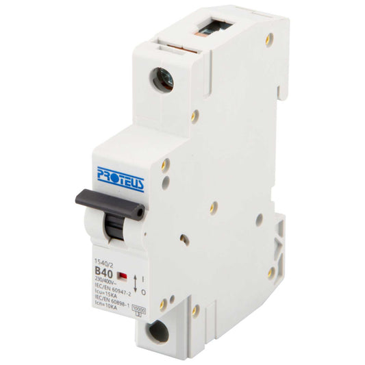 Proteus 40A Single Pole 15kA B Curve MCB