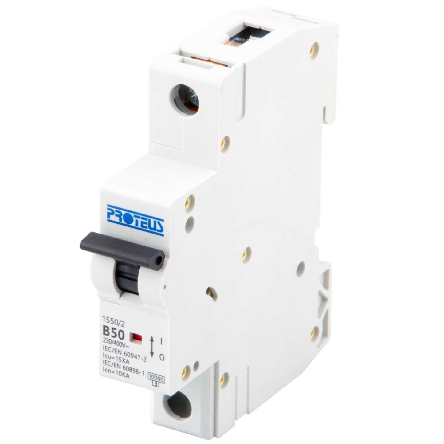 Proteus 50A Single Pole 15kA B Curve MCB