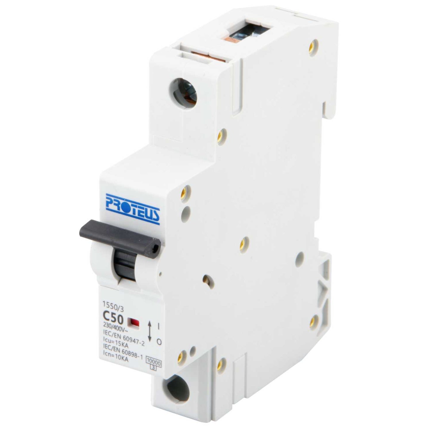 Proteus 50A Single Pole 15kA C Curve MCB