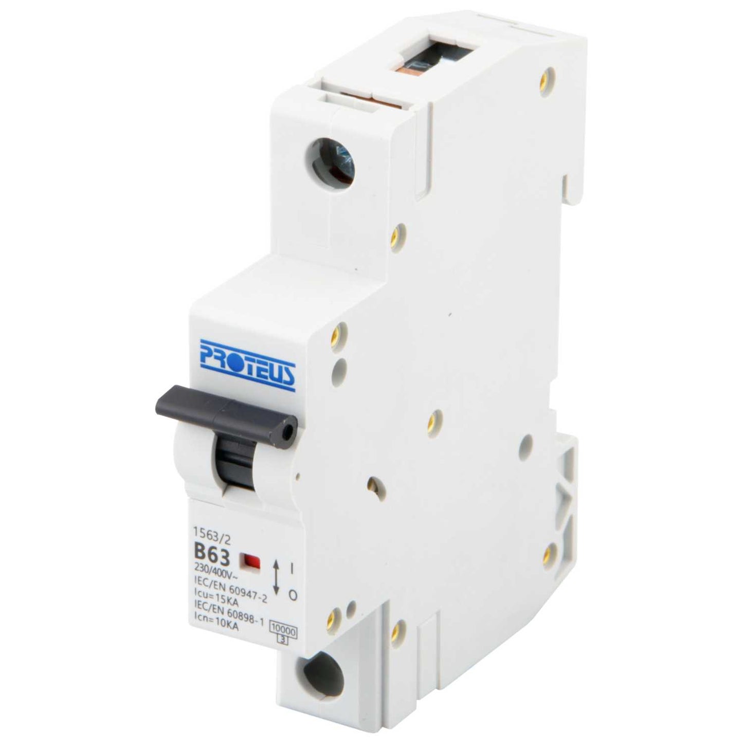 Proteus 63A Single Pole 15kA B Curve MCB