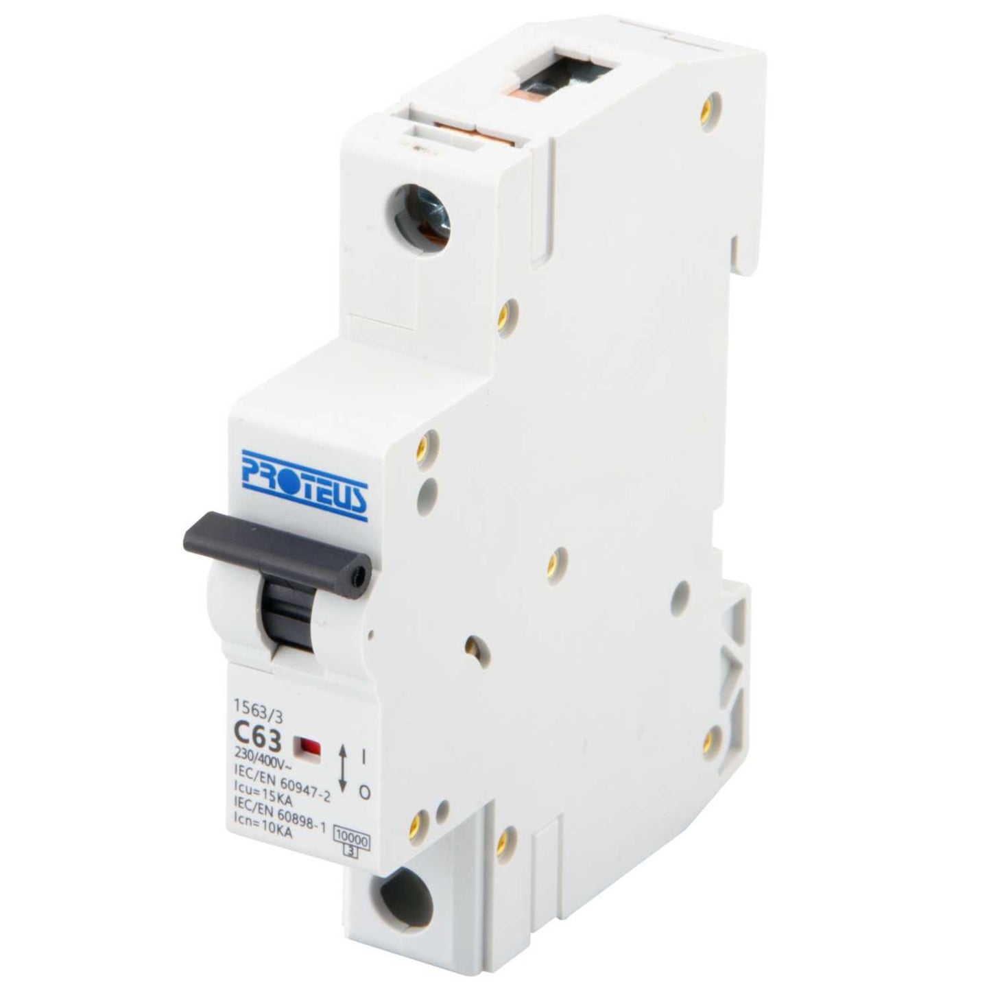 Proteus 63A Single Pole 15kA C Curve MCB