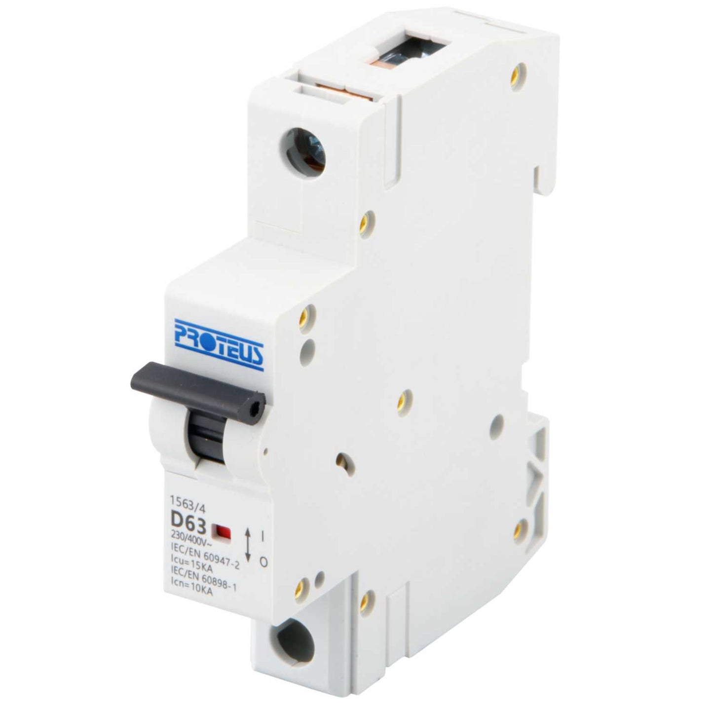 Proteus 63A Single Pole 15kA D Curve MCB