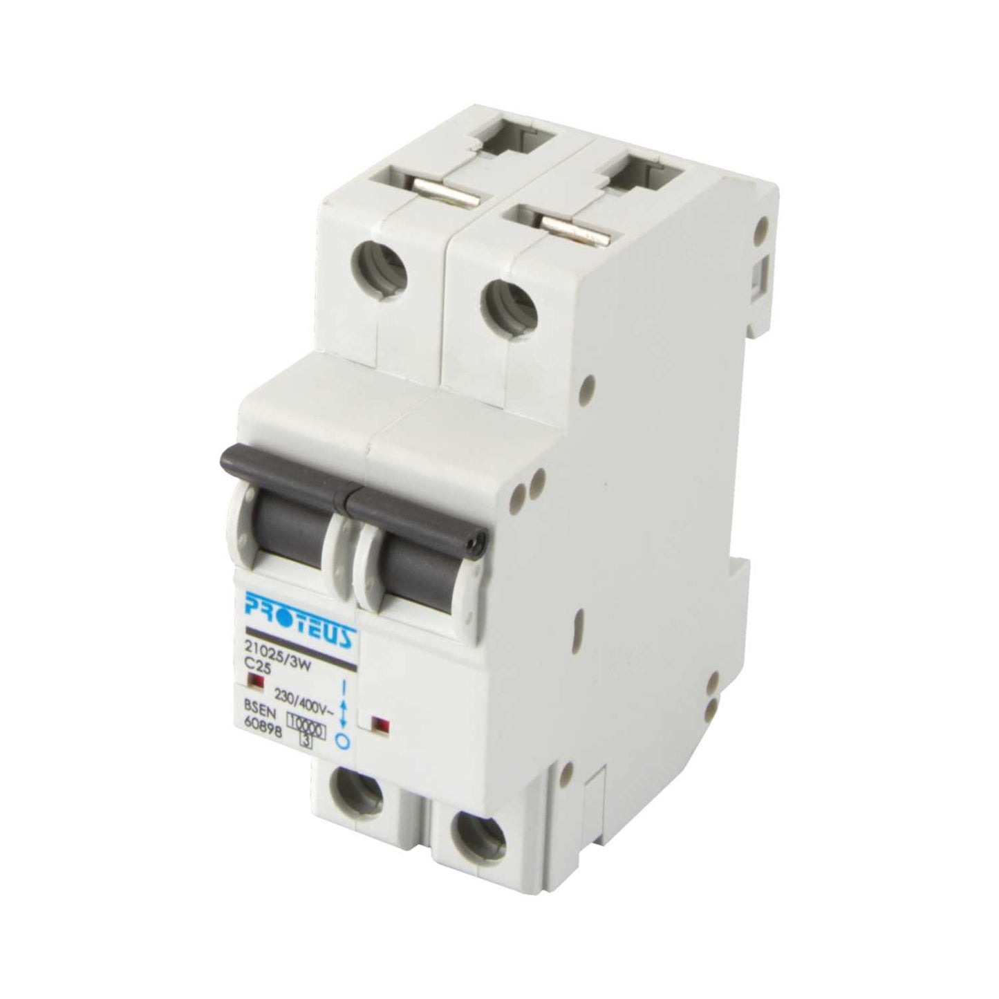 Proteus 25A Double Pole 10kA C Curve MCB