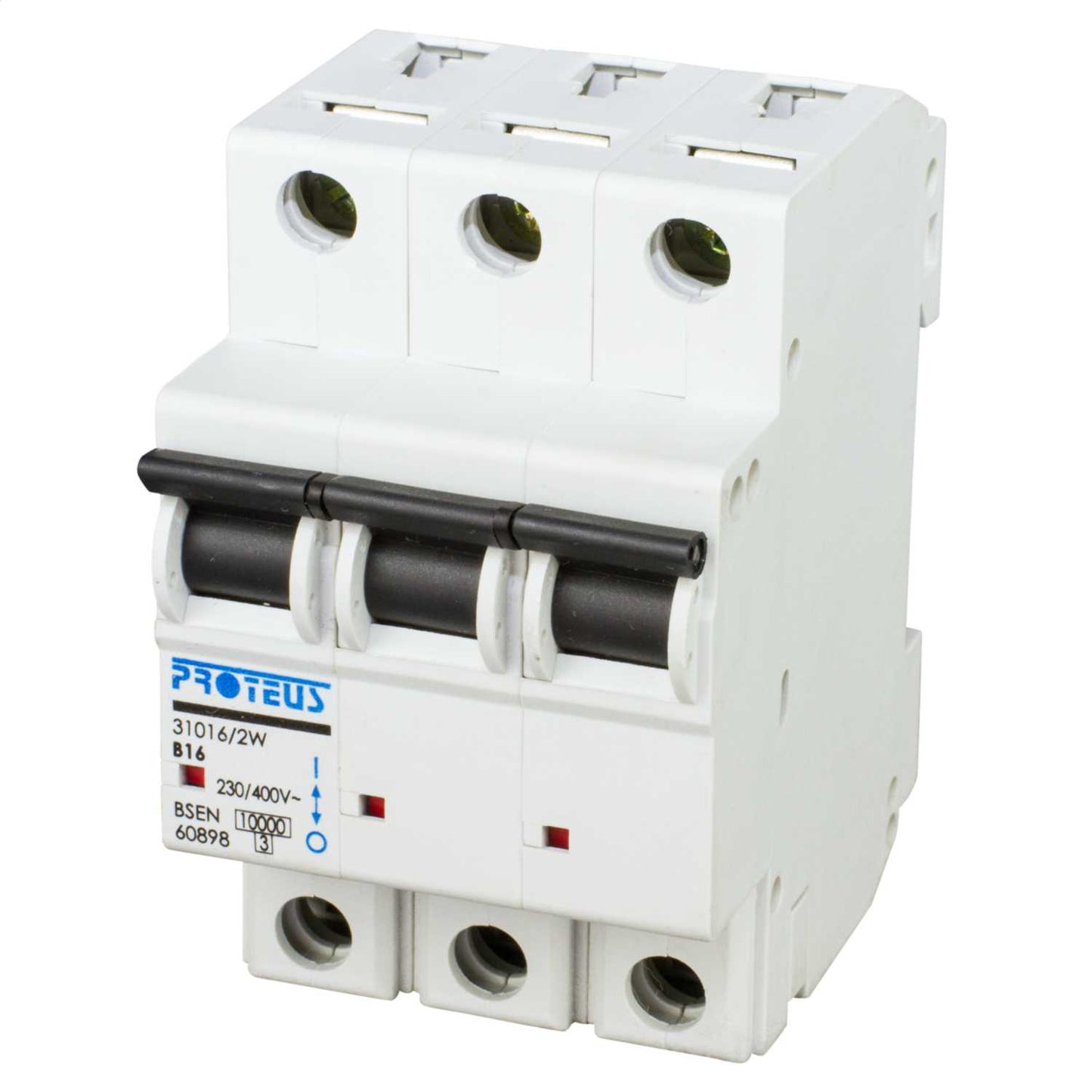Proteus 16A Triple Pole 10kA B Curve MCB