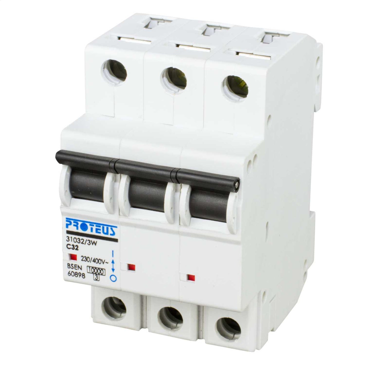 Proteus 32A Triple Pole 10kA C Curve MCB