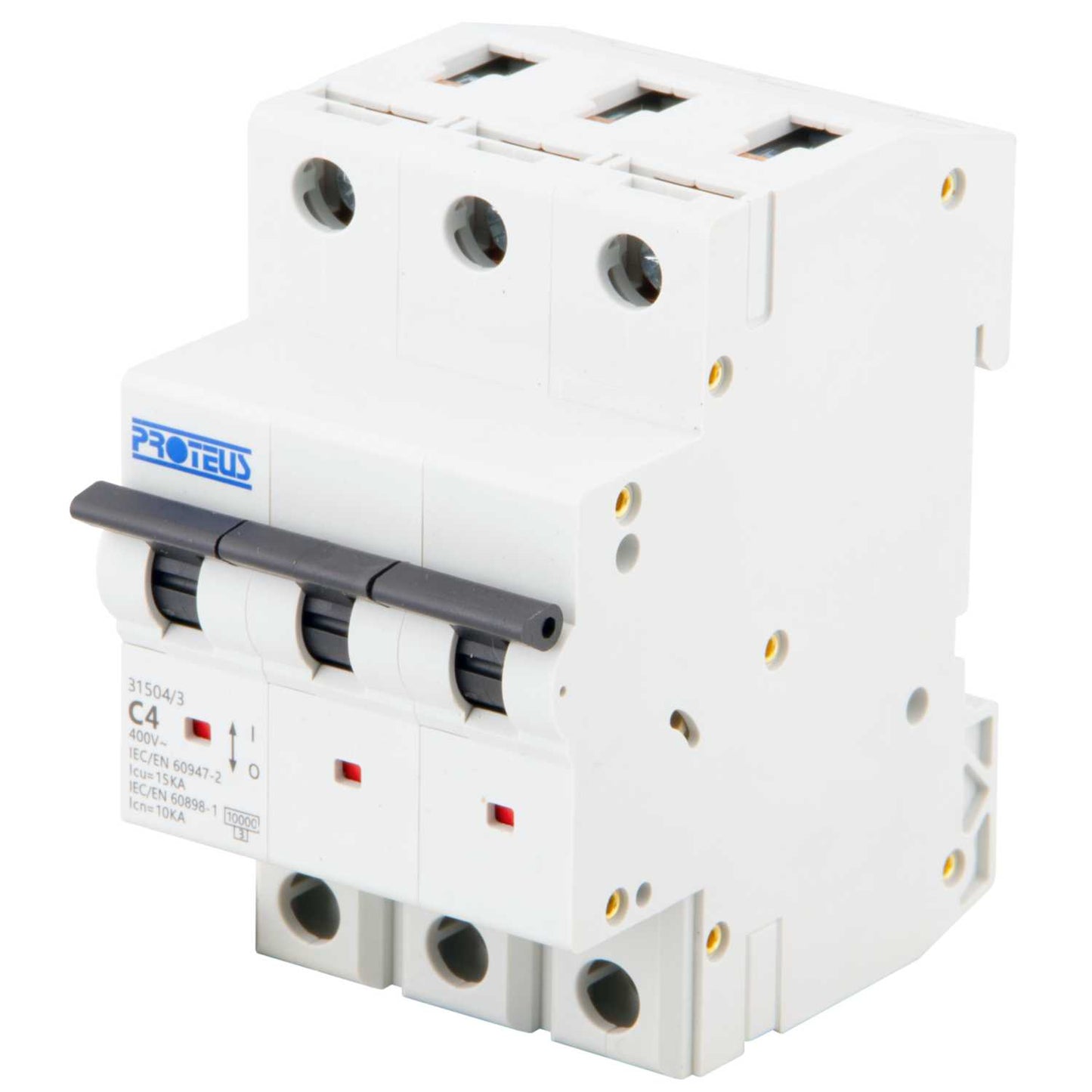 Proteus 4A Triple Pole 15kA B Curve MCB