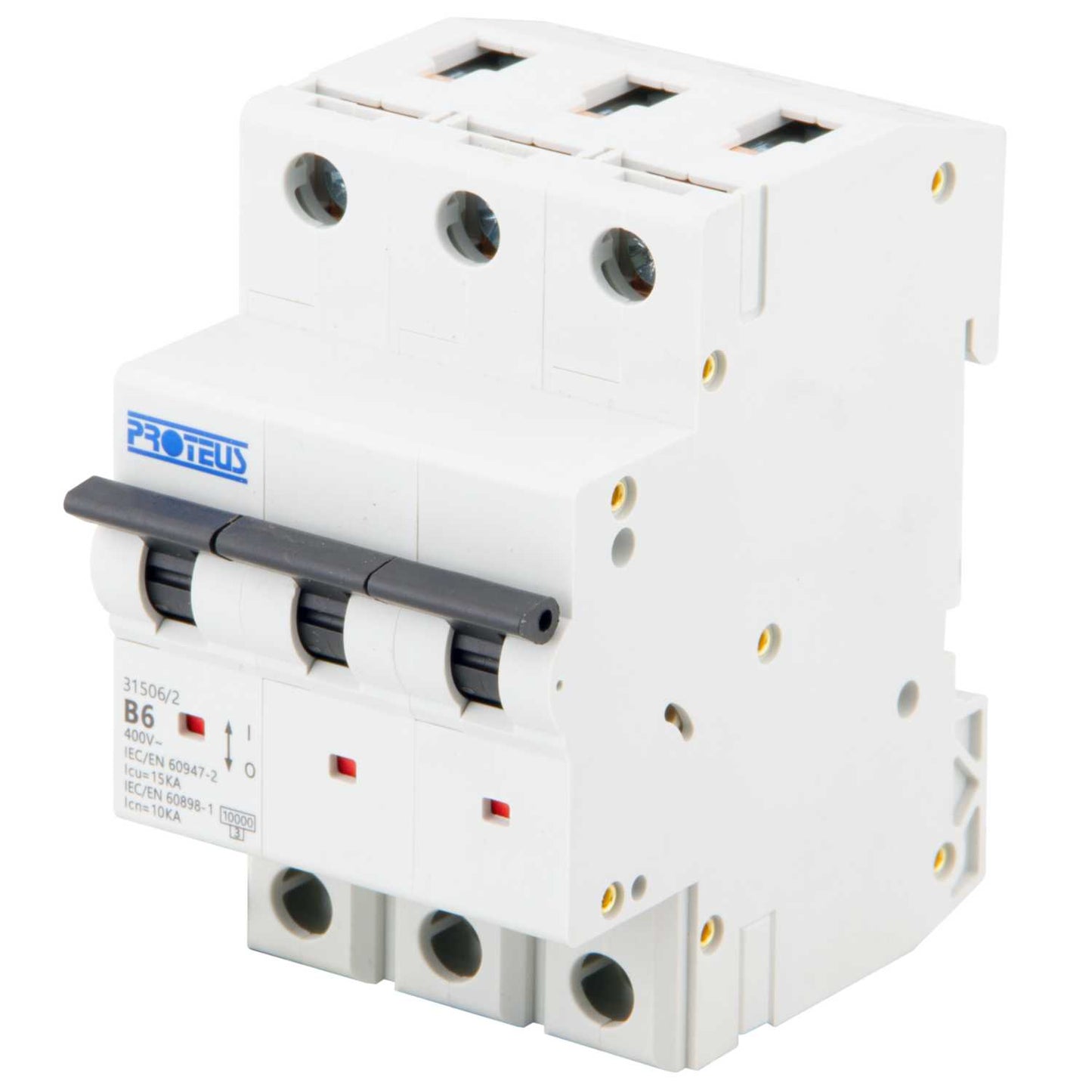 Proteus 6A Triple Pole 15kA B Curve MCB