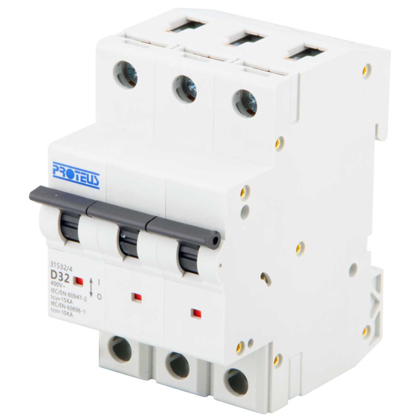 Proteus 32A Triple Pole 15kA D Curve MCB
