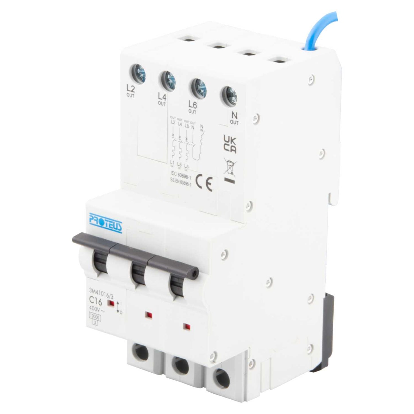 Proteus 16A 3 Module 4 Pole 10kA C Curve MCB