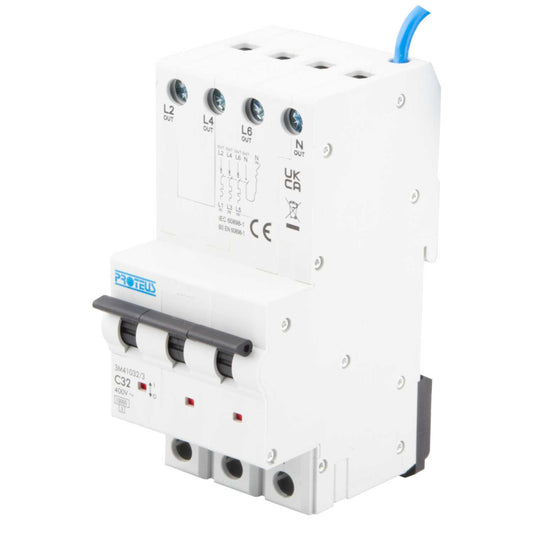 Proteus 32A 3 Module 4 Pole 10kA C Curve MCB