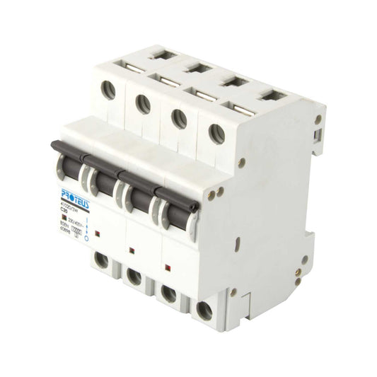 Proteus 20A Four Pole 10kA C Curve MCB