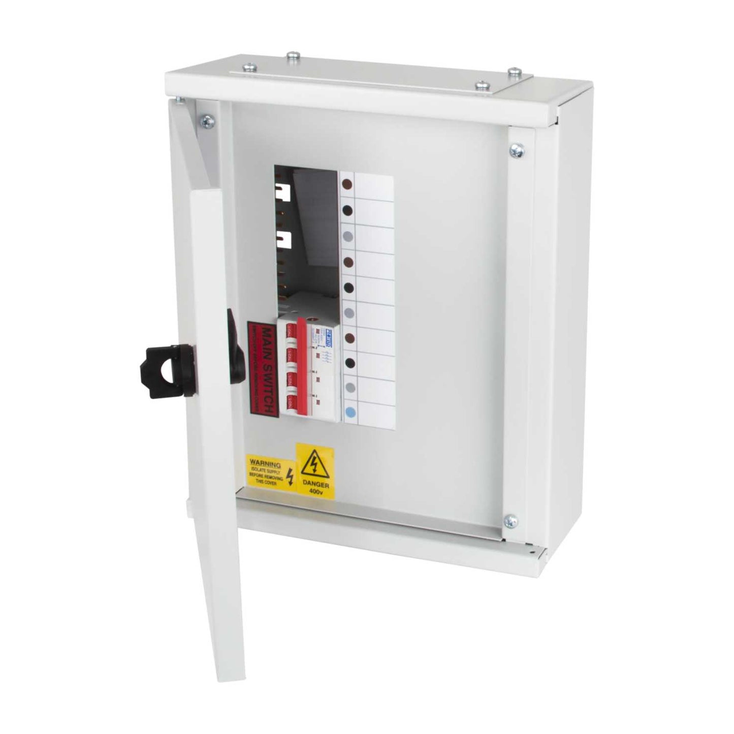 Proteus 2 Way TP+N Type B Vertical Distribution Board 100A Incomer