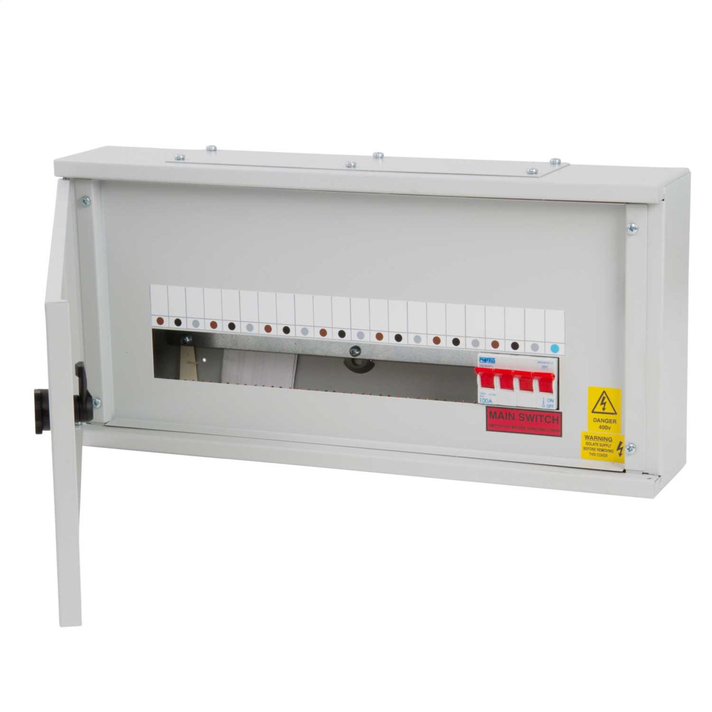 Proteus 6 Way TP+N Type B Horizontal Distribution Board 100A Incomer