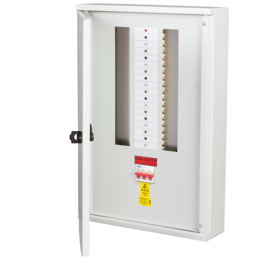 Proteus 12 Way TP+N Type B Distribution Board with 125A Isolator Incomer