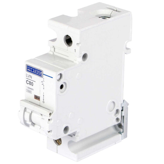 Proteus 80A Single Pole 10kA C Curve MCB