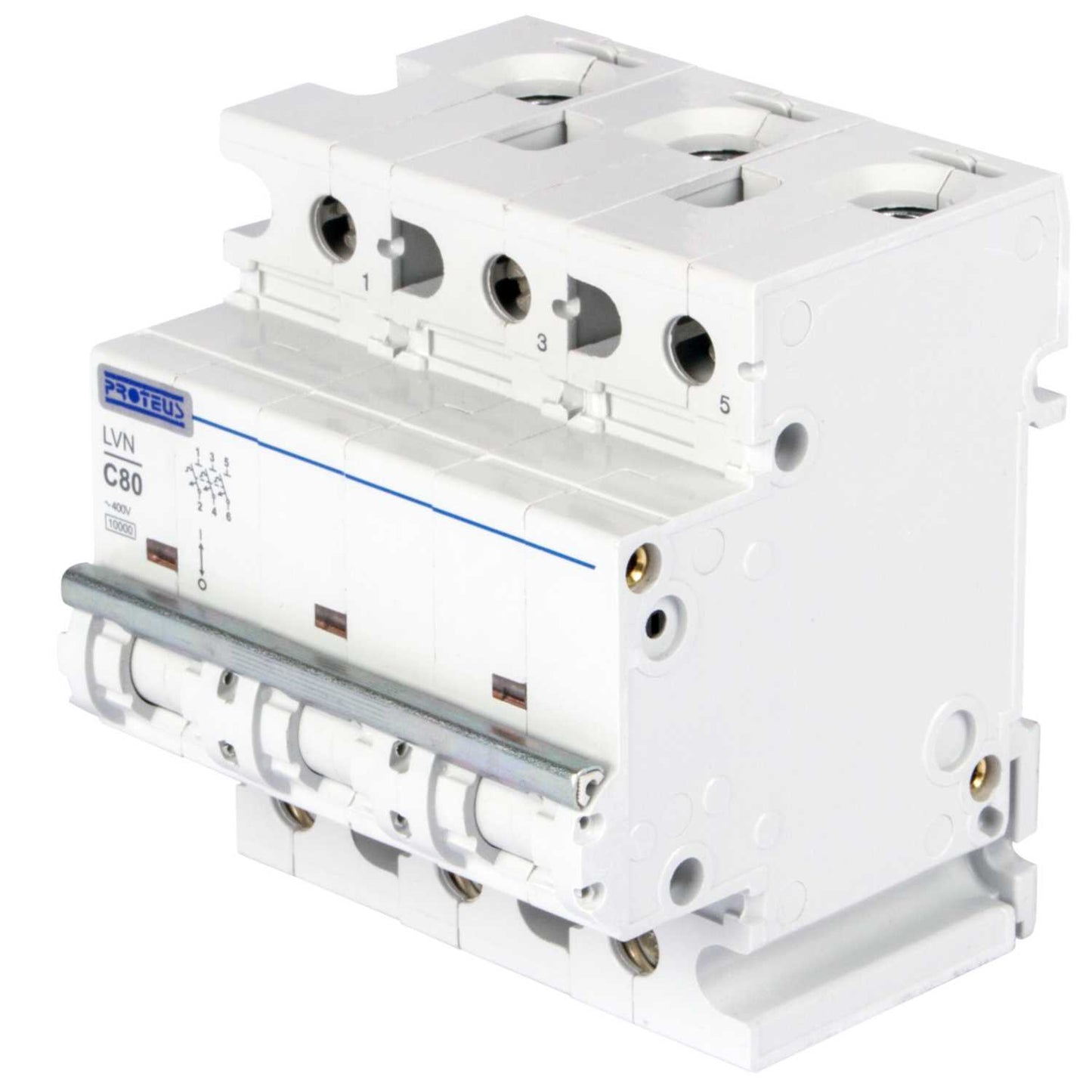 Proteus 80A Triple Pole 10kA C Curve MCB