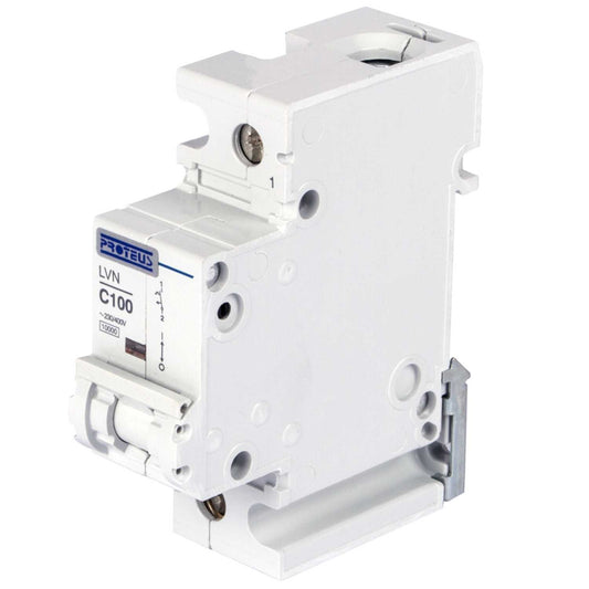 Proteus 100A Single Pole 10kA C Curve MCB