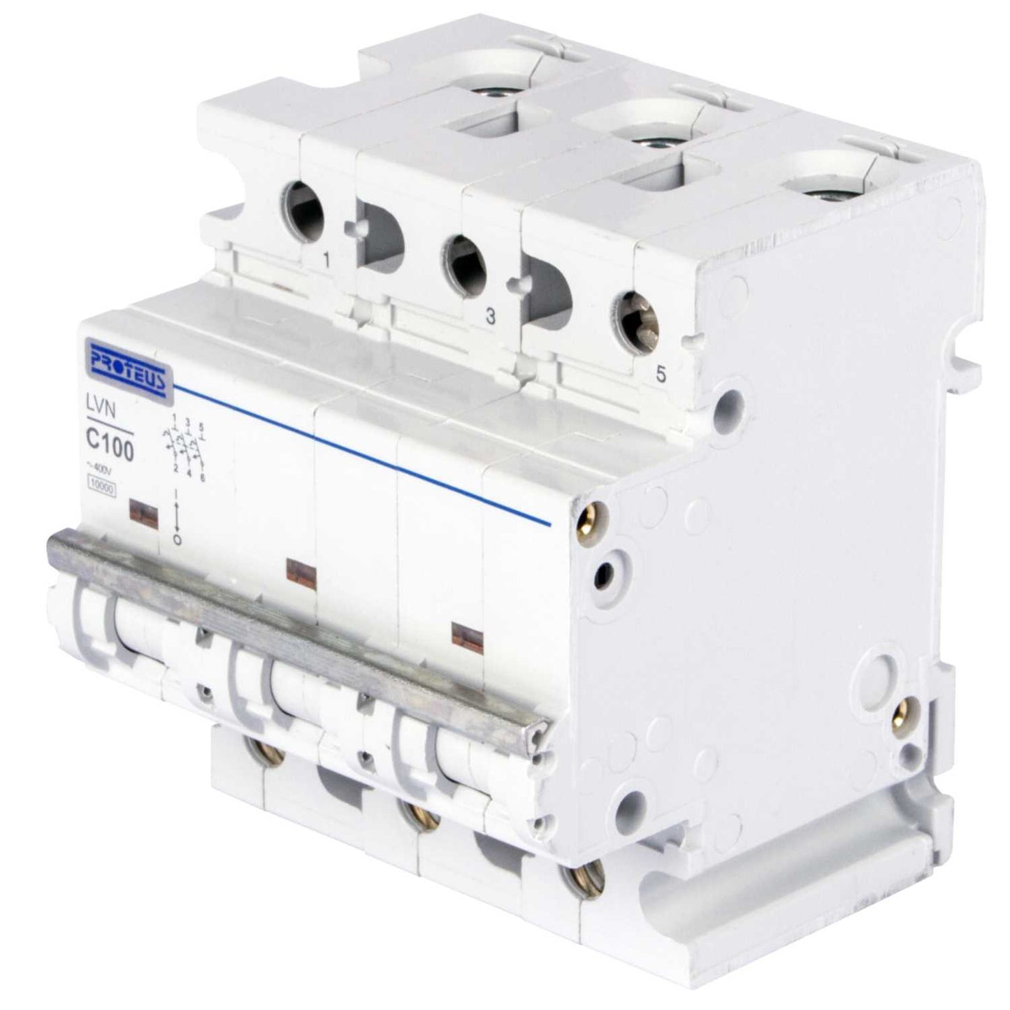 Proteus 100A Triple Pole 10kA C Curve MCB