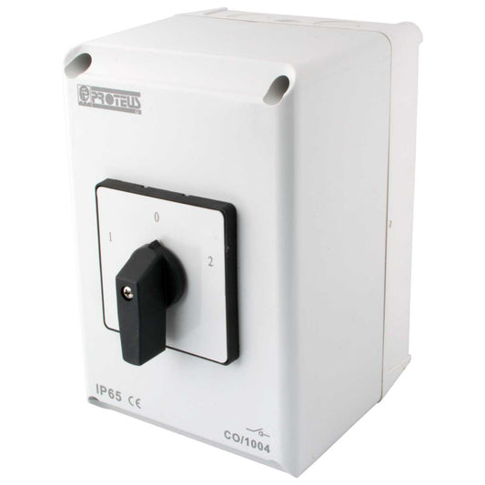 Proteus 100A 4 Pole 3 Position Changeover Switch IP65