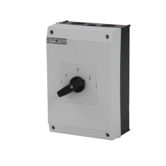Proteus 63A 2 Pole 3 Position Changeover Switch IP65