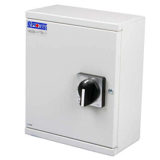Proteus Euro 32A TP+N Metal Switch Fuse