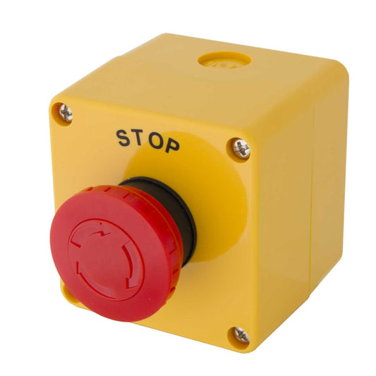 Proteus Emergency Stop Twist Release Pushbutton Station IP65
