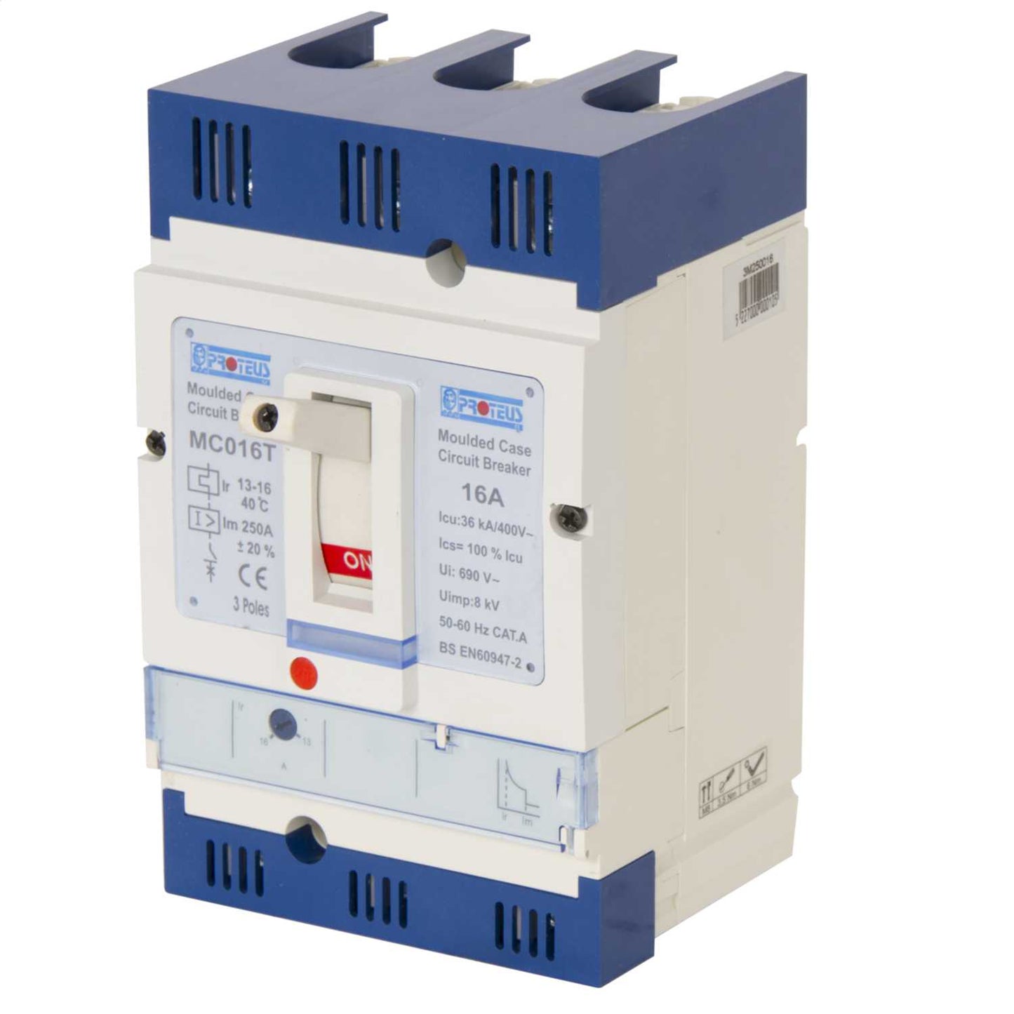 Proteus 16A Triple Pole 36kA Mccb