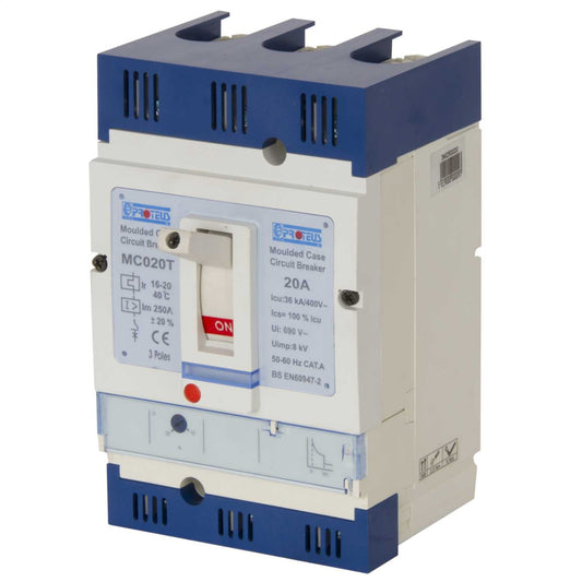 Proteus 20A Triple Pole 36kA Mccb