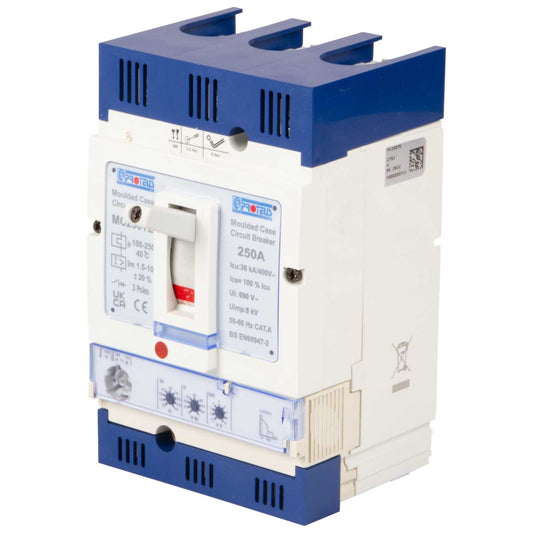 Proteus 250A Triple Pole 36kA Electronic Mccb