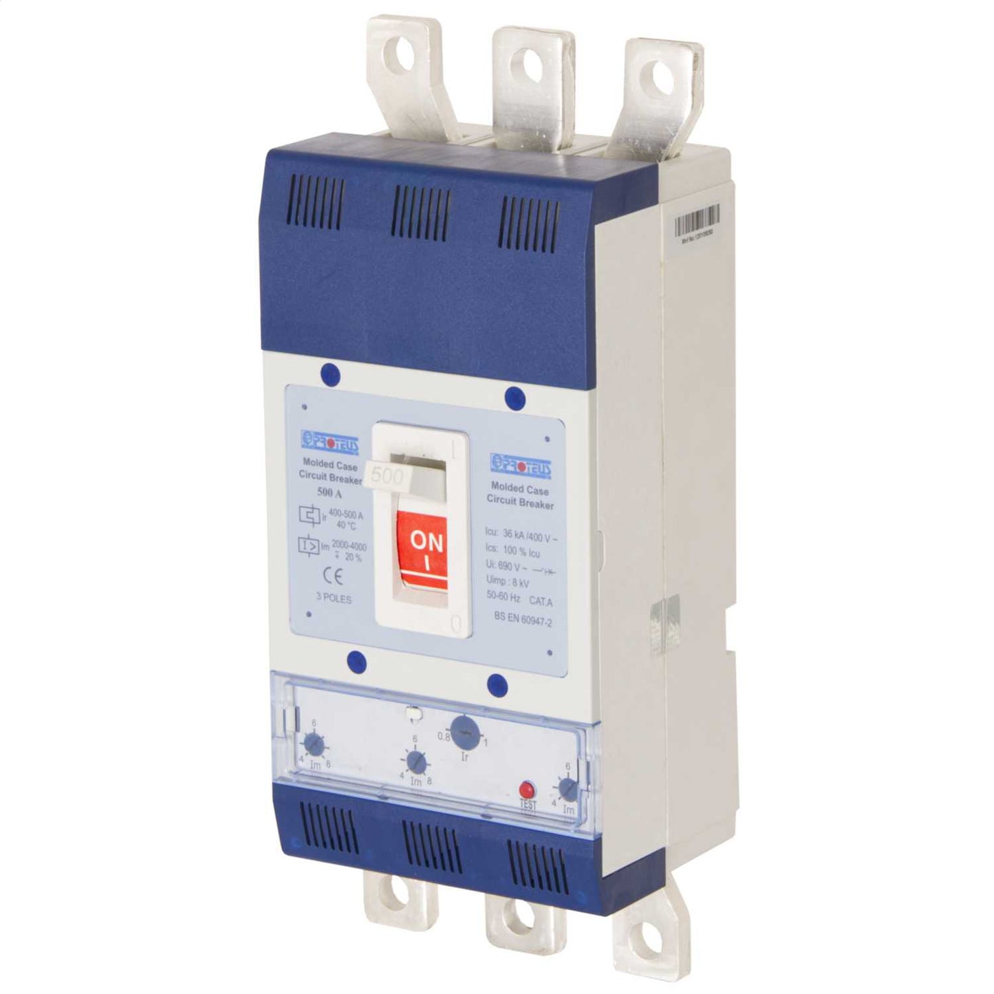 Proteus 500A Triple Pole 36kA Mccb