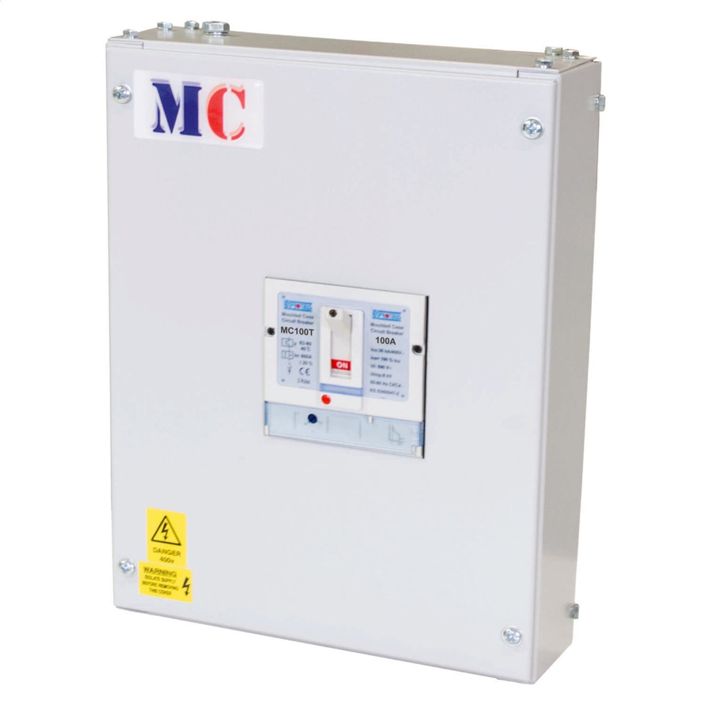 Proteus 100A Triple Pole 36kA Mccb in IP3X Steel Enclosure