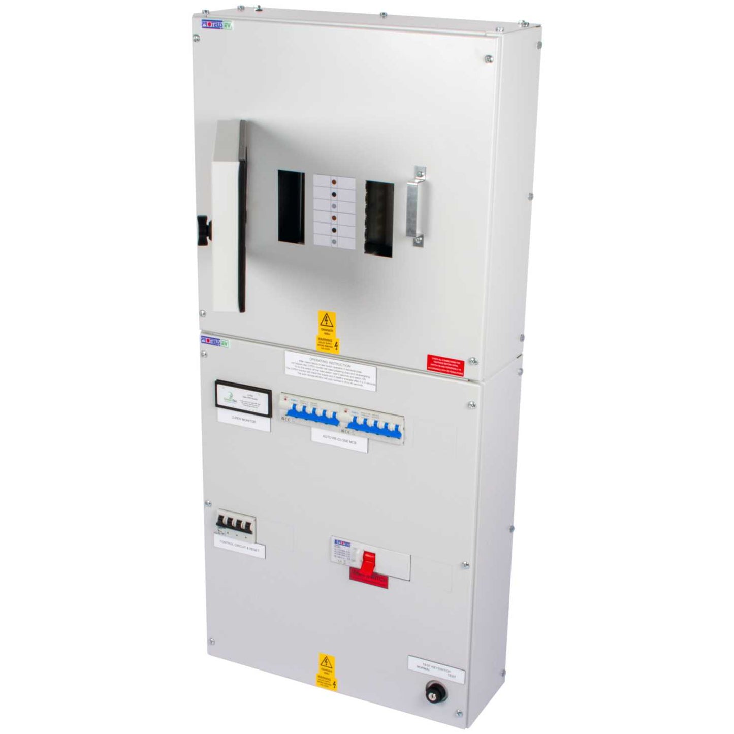 Proteus EV 4 Way TP+N Type B EV Distribution Board with 200A O-PEN Isolator Incomer