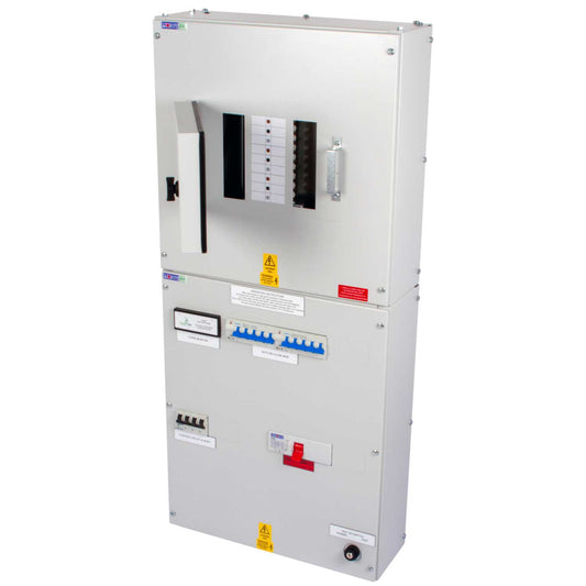 Proteus EV 6 Way TP+N Type B EV Distribution Board with 200A O-PEN Isolator Incomer